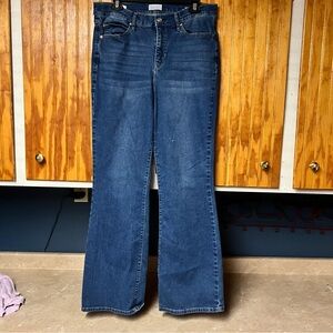 Womens Nicole Miller high rise flare jeans size 12